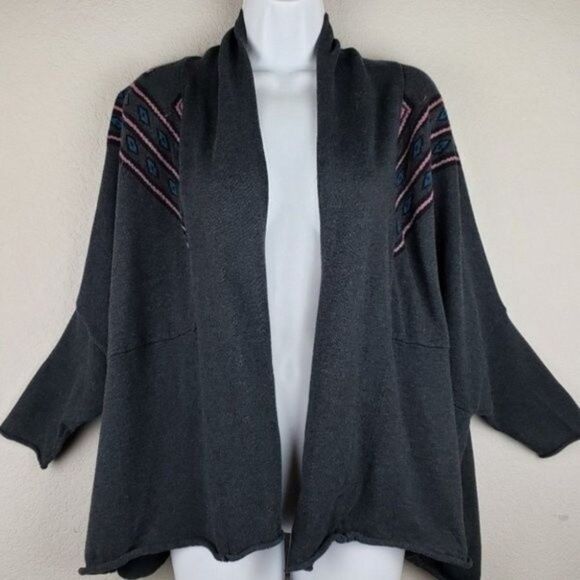 Knot Sister Aztec Oversized Open Front Cardigan - Picture 1 of 8